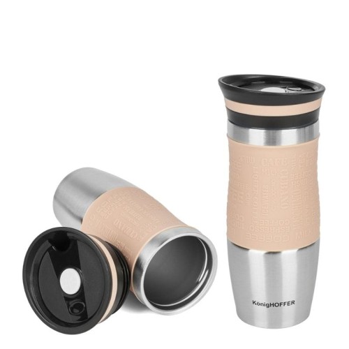 KonigHOFFER Kubek termiczny Loara 400 ml cappuccino