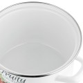 FLORINA Garnek emaliowany Emalia Polska Pleszew Kalina 16 cm 2L