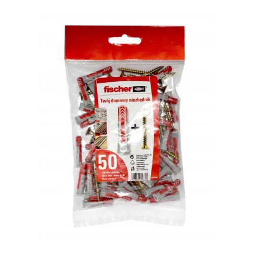 FISCHER Kołek z wkrętem DuoPower 6x30 mm 50 szt.