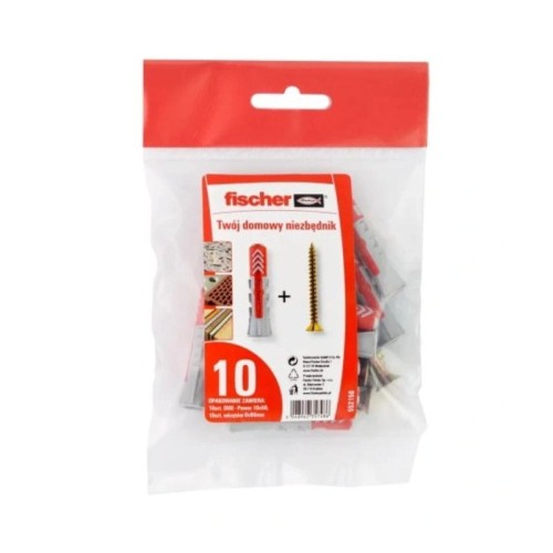 FISCHER Kołek z wkrętem DuoPower 10x50 mm 10 szt.