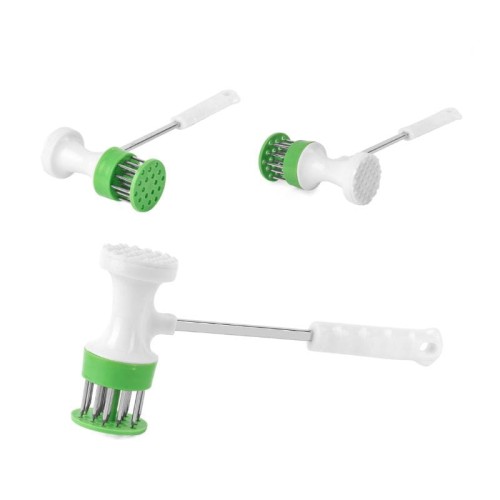 TADAR Tłuczek do mięsa z nakłuwaczem, biało-zielony