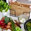 KonigHOFFER Deski do krojenia ze stojakiem Cedar - zestaw 4 desek bambusowych