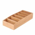 KonigHOFFER Organizer na przyprawy bambusowy 6 przegródek 15x35x7 cm
