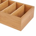 KonigHOFFER Organizer na przyprawy bambusowy 6 przegródek 15x35x7 cm