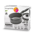 KonigHOFFER Zestaw 3 rondli z pokrywką uniwersalną i odpinaną rączką Handy 5 elementów