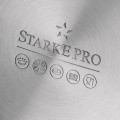 STARKE PRO Garnek gastronomiczny z pokrywką Premio Alto II 22,2L 34 cm