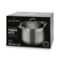 STARKE PRO Garnek gastronomiczny z pokrywką Premio Alto II 7,2L 22 cm
