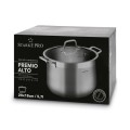 STARKE PRO Garnek gastronomiczny z pokrywką Premio Alto II 5,7L 20 cm