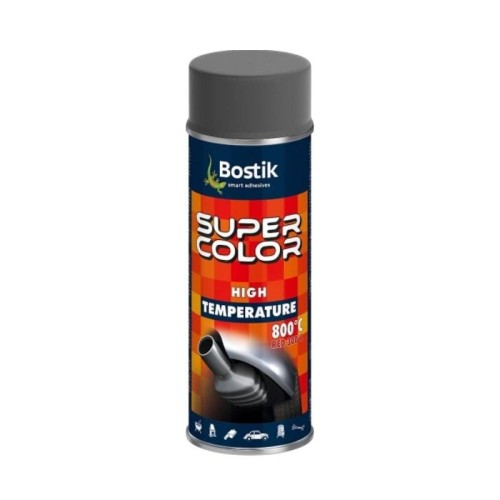 BOSTIK Lakier wysokotemperaturowy Super Color High Temperature 400 ml antracyt