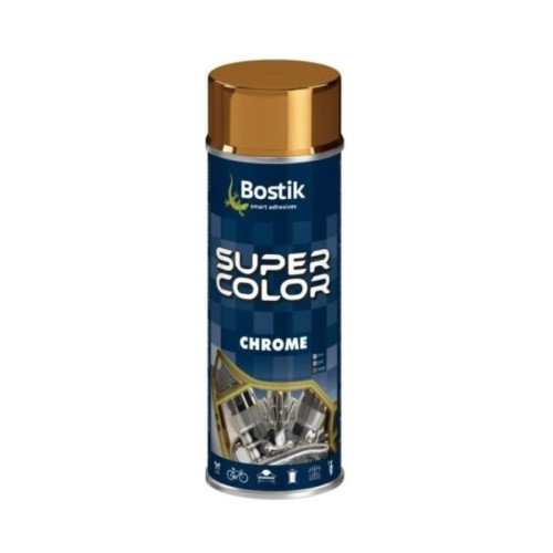BOSTIK Lakier akrylowy Super Color Chrome złoty 400 ml