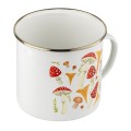 FLORINA Kubek emaliowany Emalia Polska Pleszew Grzybki 12 cm 1,25L