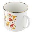 FLORINA Kubek emaliowany Emalia Polska Pleszew Grzybki 12 cm 1,25L
