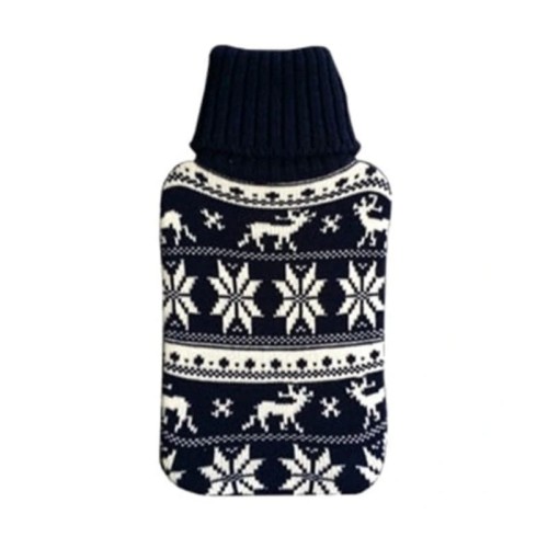 TADAR Termofor i pokrowiec skandynawski wzór czarny 1,5L