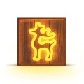 NEOLIA Neon Wood Frame LED RENIFER biały ciepły