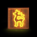 NEOLIA Neon Wood Frame LED RENIFER biały ciepły