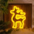 NEOLIA Neon Wood Frame LED RENIFER biały ciepły