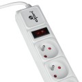 DPM Listwa ochronna FMP5115B z włącznikiem, 5 gniazd, biała, 1,5 m