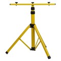 DPM Naświetlacz LED na statywie, 2 x 50 W, 7000 lm, 4500 K, IP65, 140 cm, żółty
