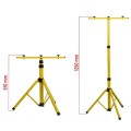 DPM Naświetlacz LED na statywie, 2 x 50 W, 7000 lm, 4500 K, IP65, 140 cm, żółty