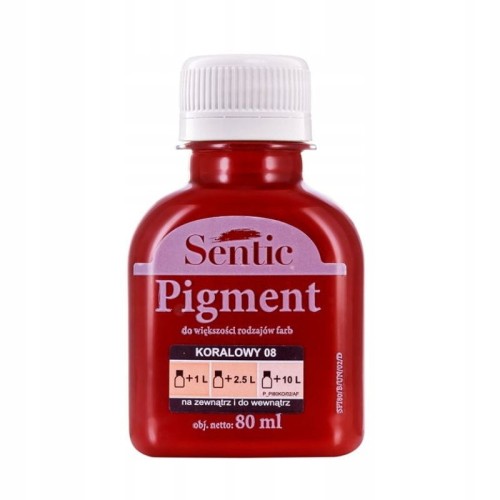 SENTIC Pigment do farb 80 ml Koralowy D08