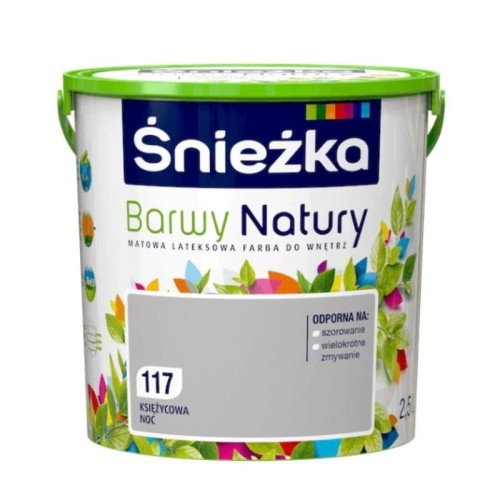 Śnieżka Lateksowa Barwy Natury 117 księżycowa noc 2,5L