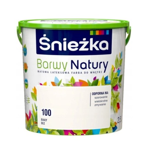 Śnieżka Lateksowa Barwy Natury 100 biały beż 2,5L