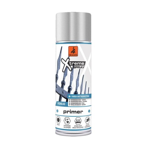 DRAGON Farba antykorozyjna podkładowa SUPER SPRAY 500 ml biały
