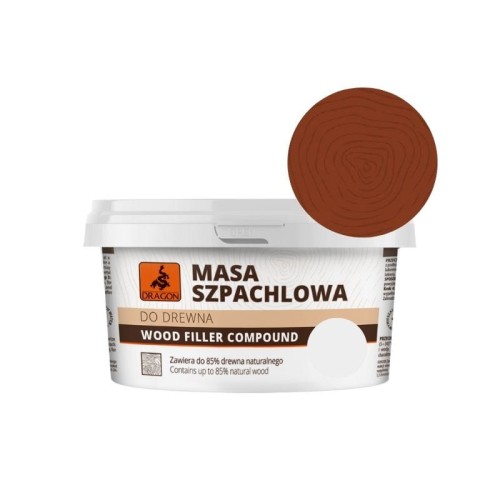 DRAGON Masa szpachlowa do drewna 250g mahoń