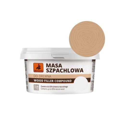 DRAGON Masa szpachlowa do drewna 250g jesion