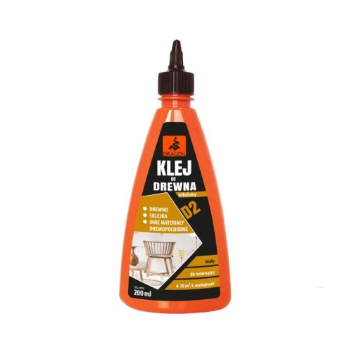 DRAGON Klej do drewna D2 wikolowy 200 ml
