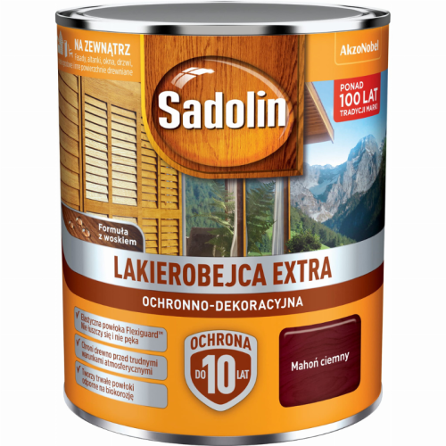 Sadolin Lakierobejca Extra Ciemny Mahoń 5L
