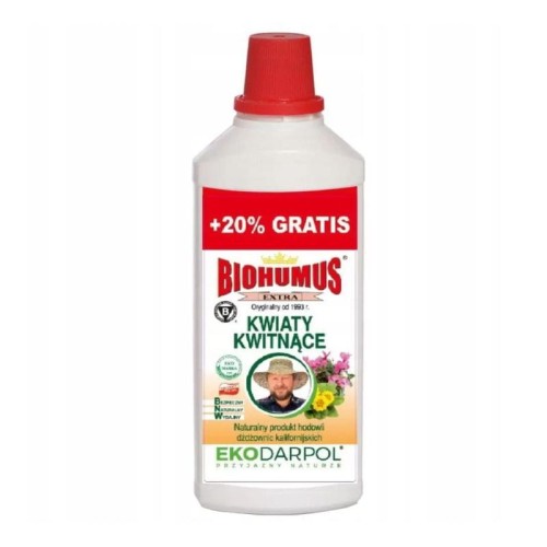 EKODARPOL Biohumus Extra - kwiaty kwitnące 1L + 20% gratis
