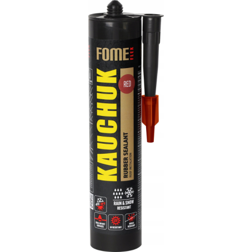 Fome Flex Uszczelniacz Kauczukowy Dekarski Czerwony 300ml