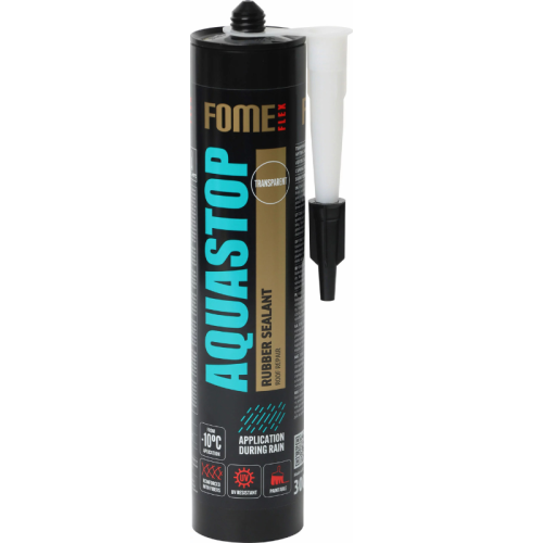 Fome Flex Aquastop Uszczelniacz z Kauczuku Syntetycznego Wzmocniony Włóknami Bezbarwny 300ml