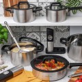 STARKE PRO Zestaw garnków nierdzewnych z pokrywkami Rigor 10 elementów