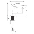 DEANTE Bateria umywalkowa IVO chrom BLI_020M