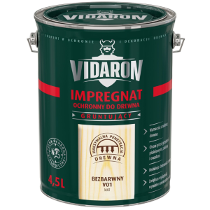 VIDARON Impregnat gruntujący bezbarwny V01 4,5L