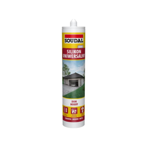 SOUDAL Silikon uniwersalny 280ml szary