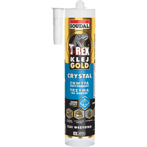 Soudal Klej Montażowy T-Rex Gold Crystal 290ml