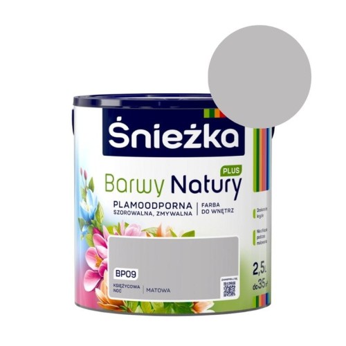 ŚNIEŻKA Barwy Natury Plus 2,5L BP09 Księżycowa Noc