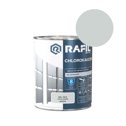 RAFIL Emalia Chlorokauczuk 0,75L szary jasny RAL 7035