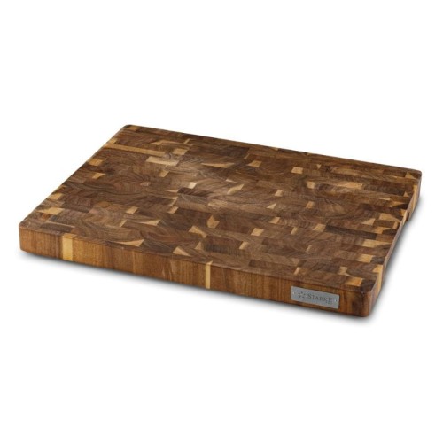 STARKE PRO Deska do krojenia i serwowania akacjowa z nóżkami 47 x 37 x 3,5 cm