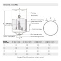 DPM Elektryczny podgrzewacz wody akumulacyjny 50L D50-15F6 Midea