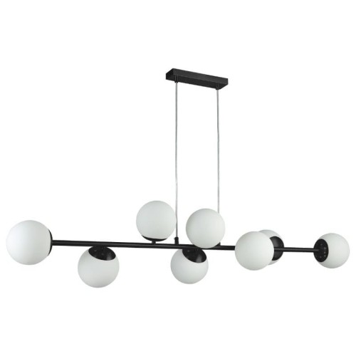 DPM Oprawa wisząca 8 x E27, czarna