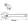 NEO TOOLS Klucz nastawny 150 mm, zakres 0-34 mm 03-015