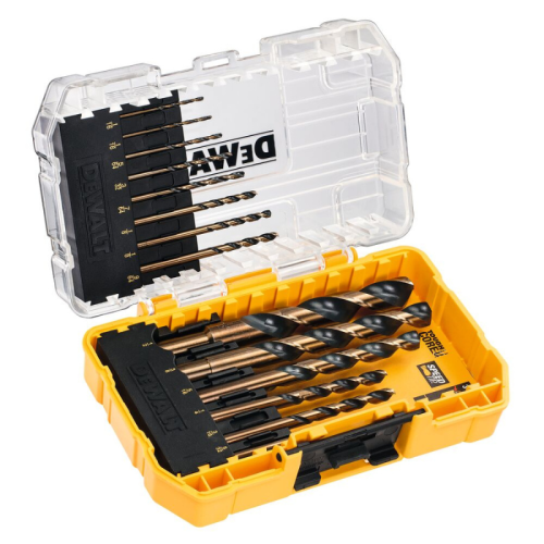 Dewalt Zestaw Wierteł do Metalu HSS-G Speed Tip Black &amp; Gold 1–8 mm, 14 szt.