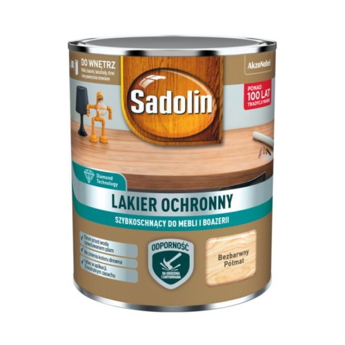 SADOLIN Lakier ochronny do mebli i boazerii 0,7L bezbarwny półmat