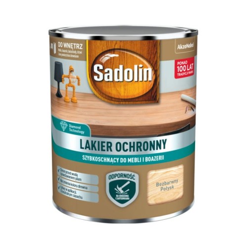 SADOLIN Lakier ochronny do mebli i boazerii 0,7L bezbarwny połysk