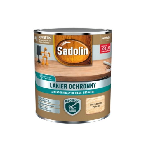 SADOLIN Lakier ochronny do mebli i boazerii 0,2L bezbarwny półmat
