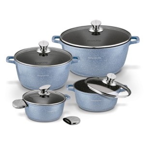KonigHOFFER Zestaw garnków Pollo Blue 8 elementów i 2 nakładki